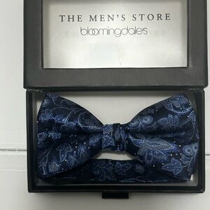 Bloomingdale's Blue Bow Tie